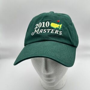 2010 Masters American Needle Hat Mens Green Cotton Golf Performance NEW Souvenir